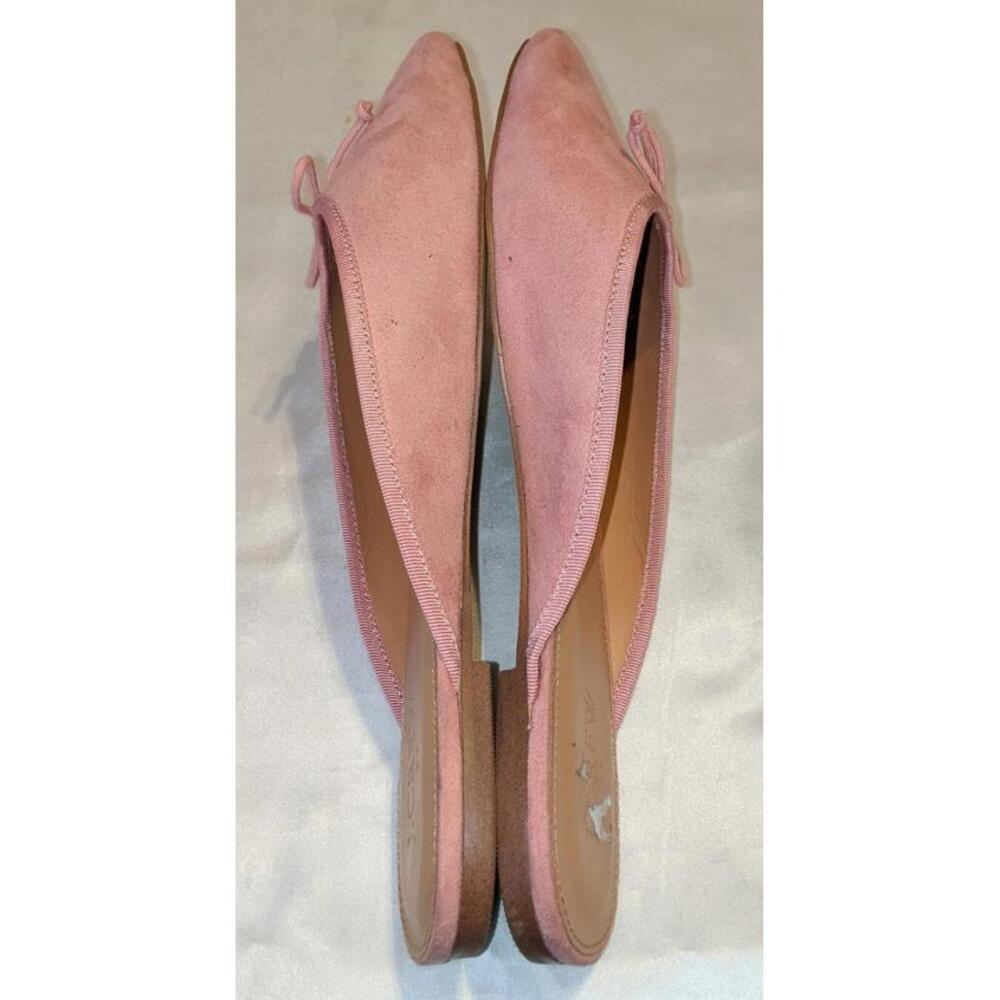 J. Crew Pink Suede Backless Ballet Flats - Picture 5 of 9